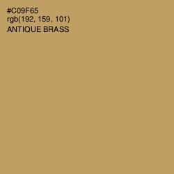 #C09F65 - Antique Brass Color Image